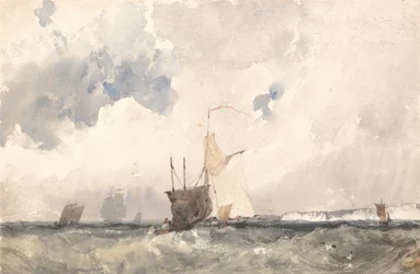 Embarcaciones en un mar agitado